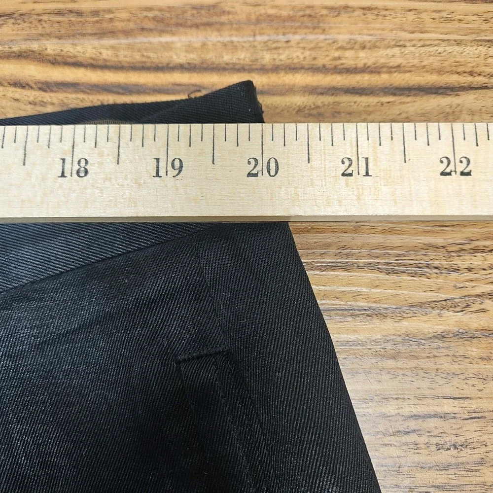 Tommy Bahama Pants Mens 40x30 Black 100% Silk Chino Relaxed Fit Pleated Front